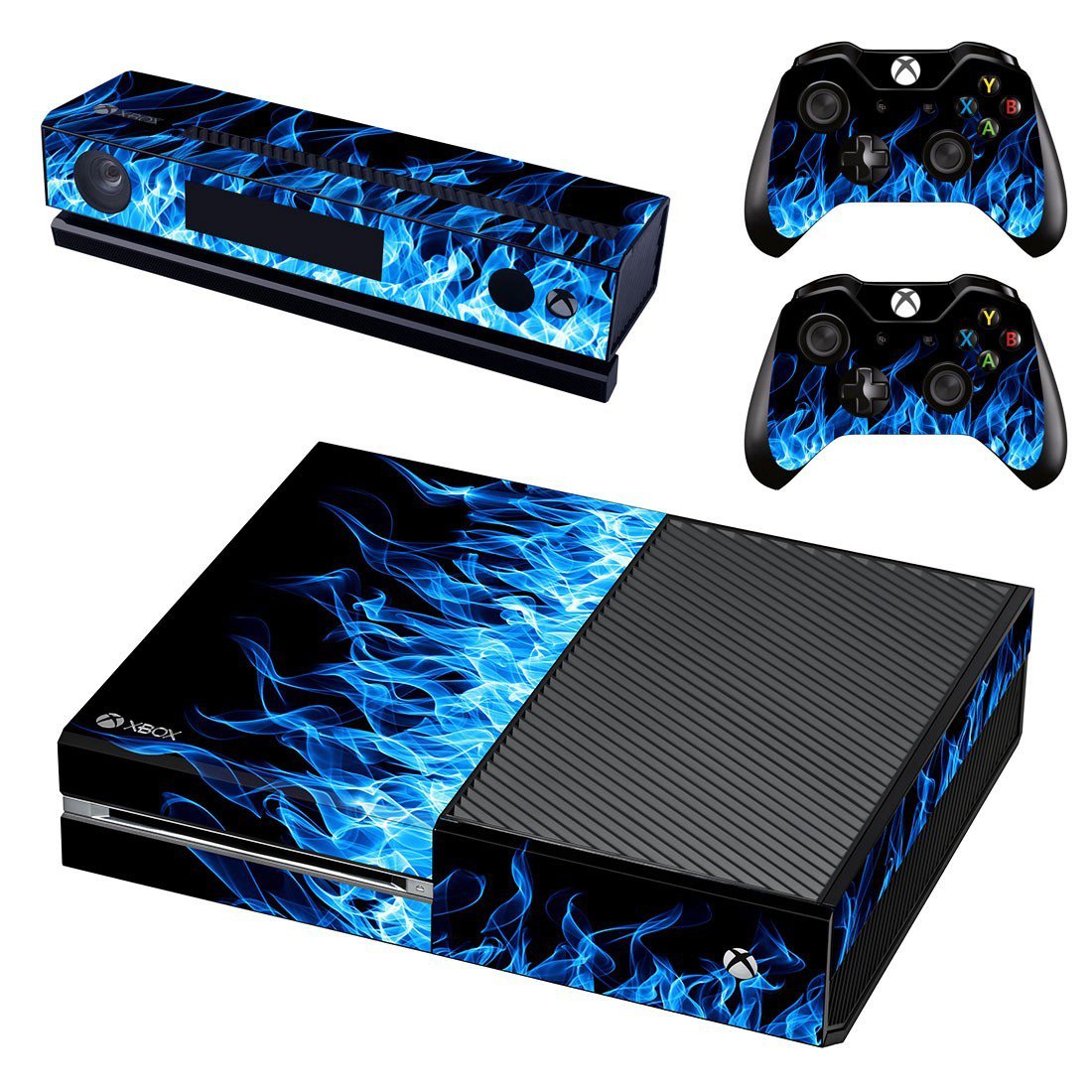 Blue Fire Flame Cover For Xbox One