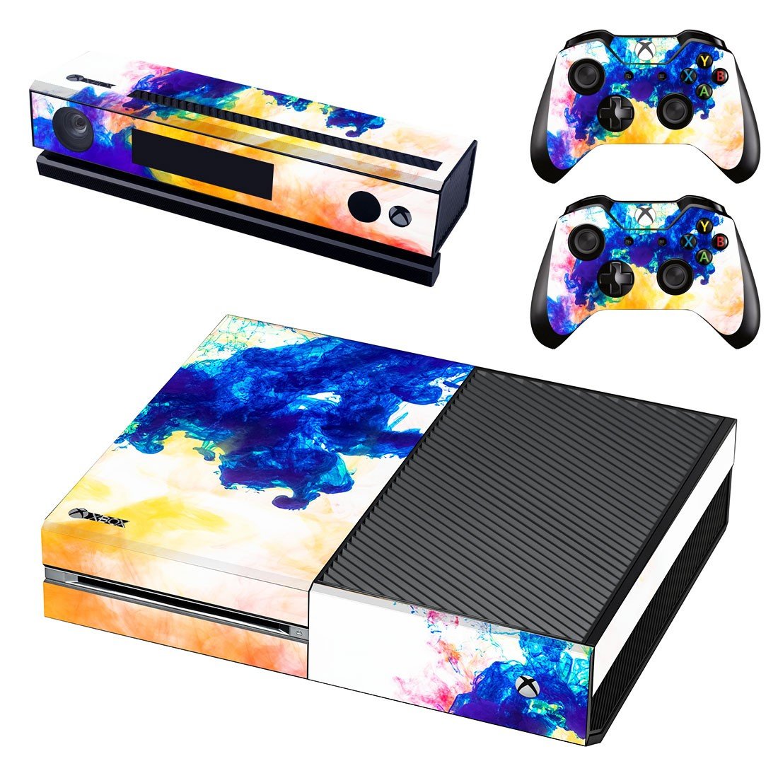Colors Flames Sticker For Xbox One And Controllers