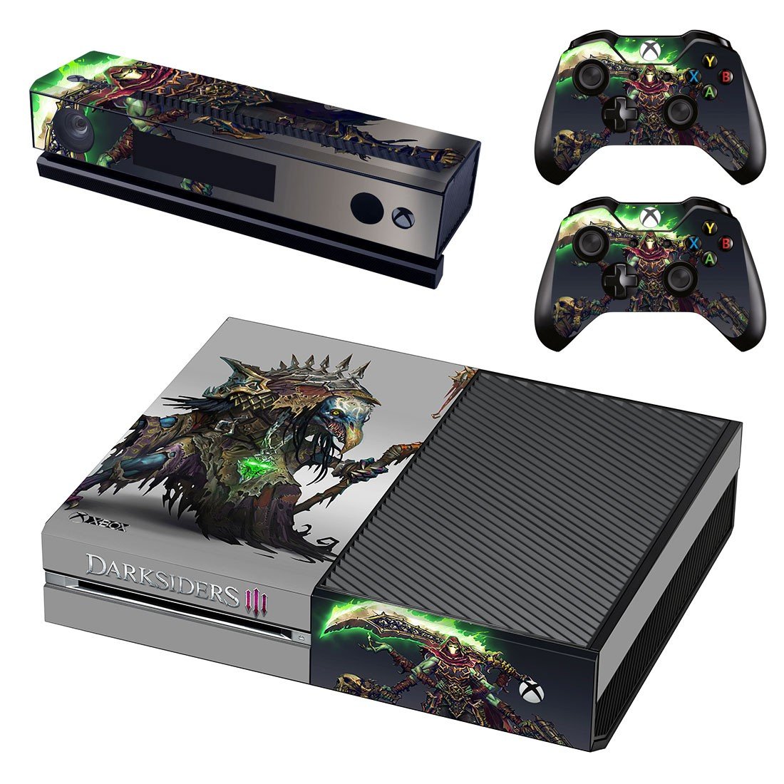 Xbox One And Controllers Skin Sticker - Darksiders 3