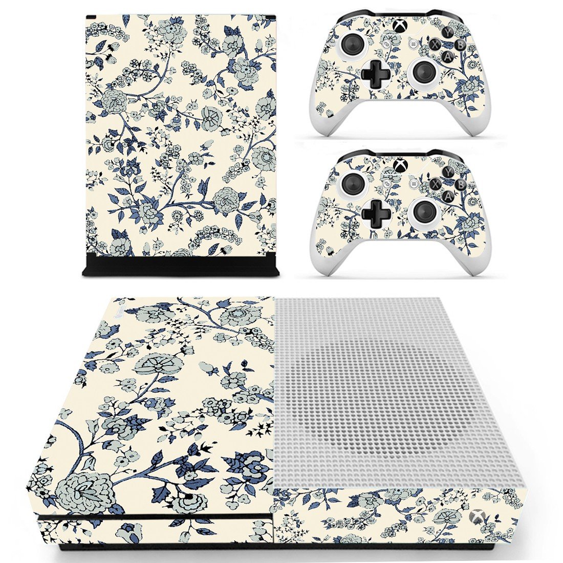 Floral Pattern Sticker For Xbox One S And Controllers