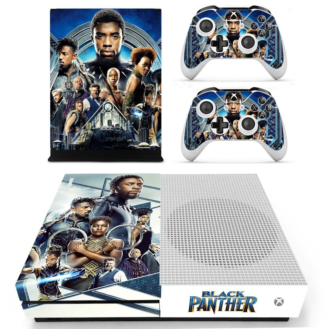 Skin Cover for Xbox One S - Black Panther Design 1