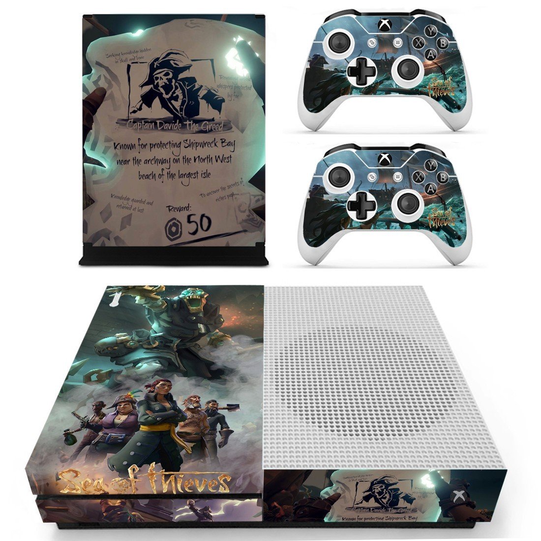 Skin Cover for Xbox One S - Sea of Thieves Design 2