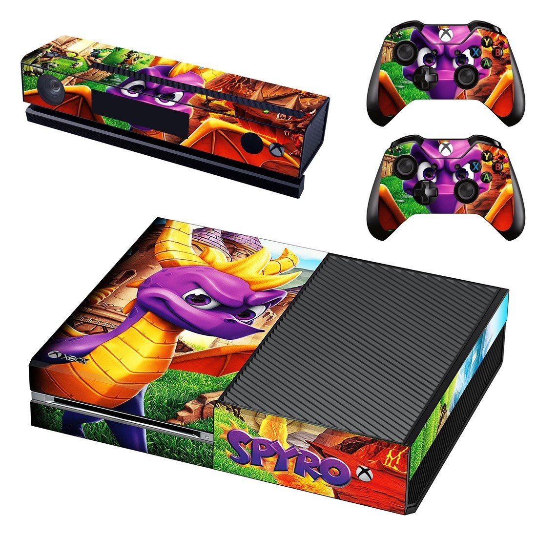 Xbox One And Controllers Skin Cover Spyro