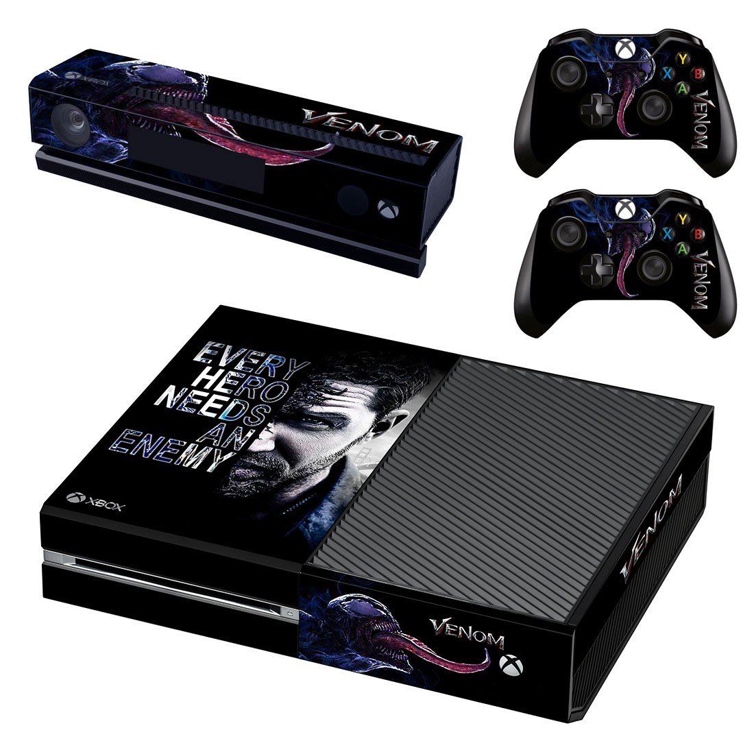 Xbox One And Controllers Skin Cover Venom