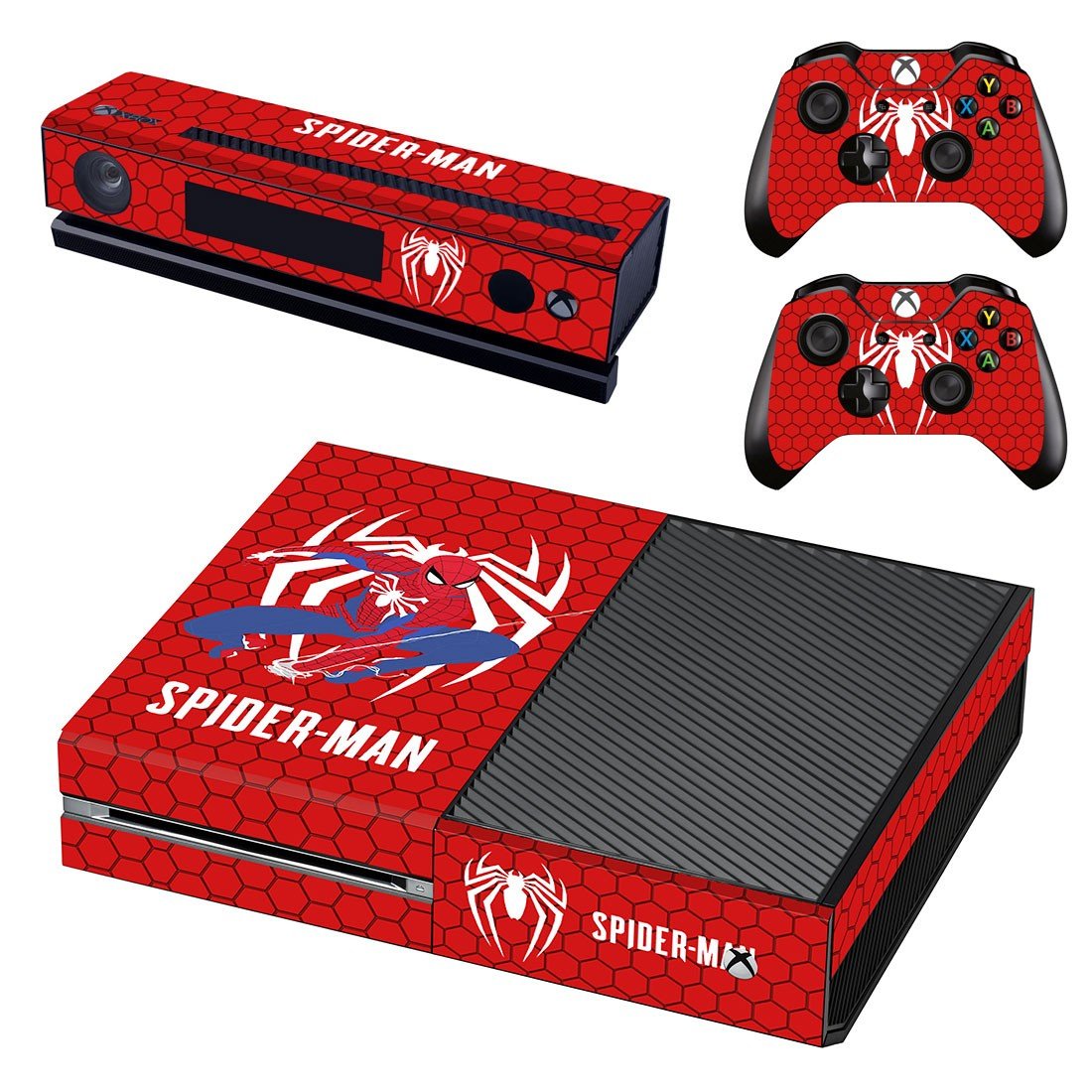 Xbox One And Controllers Skin Sticker - Spider Man