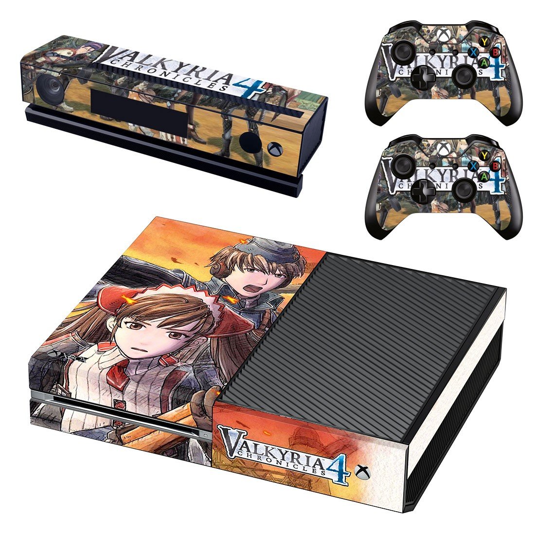 Xbox One And Controllers Skin Sticker - Valkyria Chronicles 4