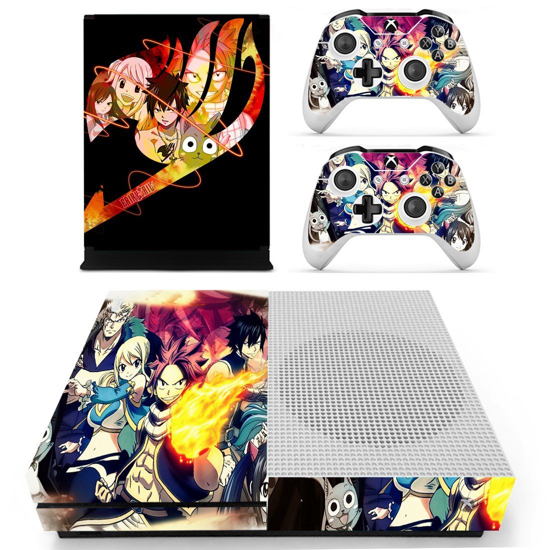 Xbox One S And Controllers Skin Sticker - Fairy Tail