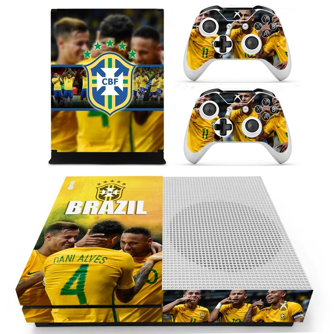 Xbox One S Skin Cover - Brazilian Football Confederation
