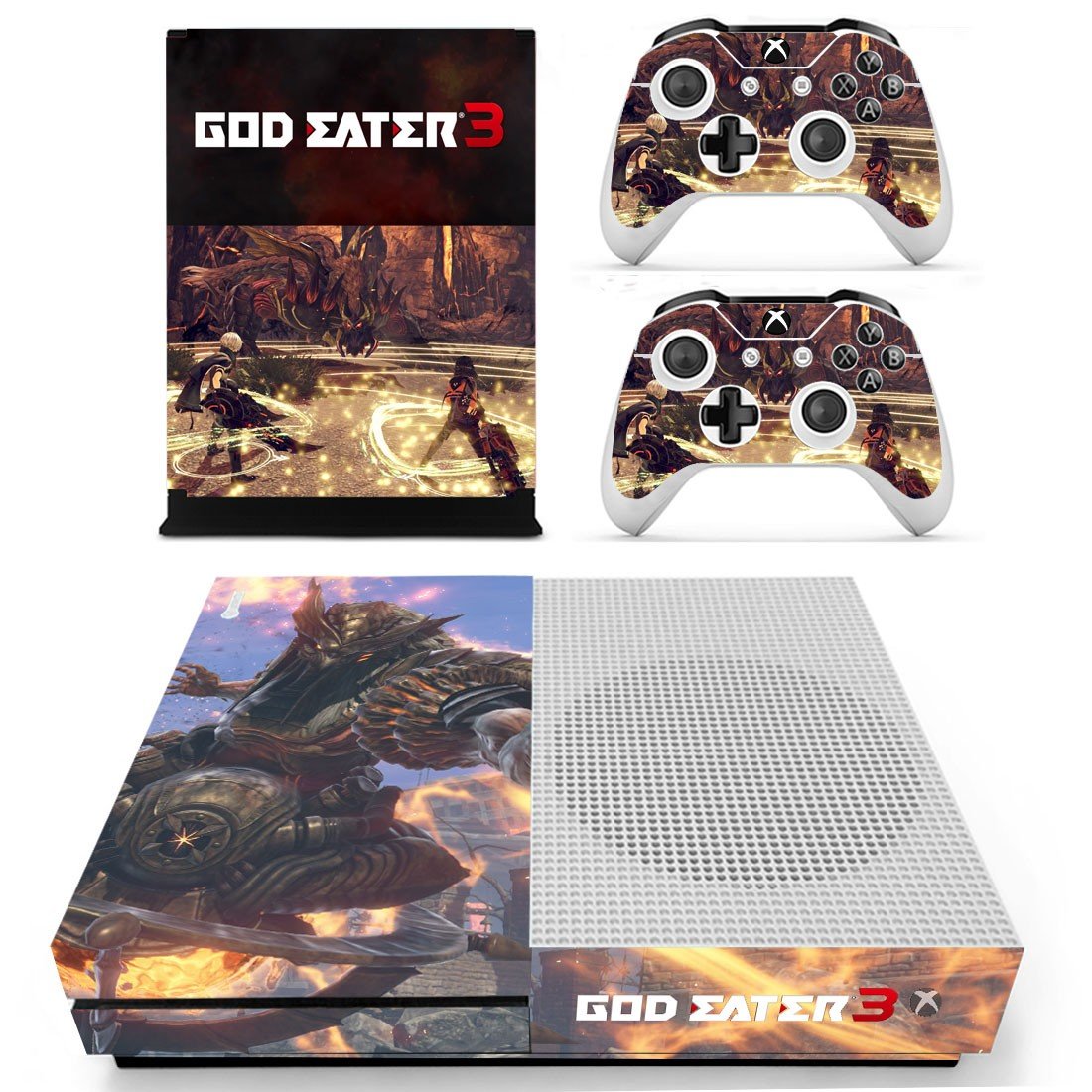 Xbox One S Skin Cover - God Eater 3 Design 6
