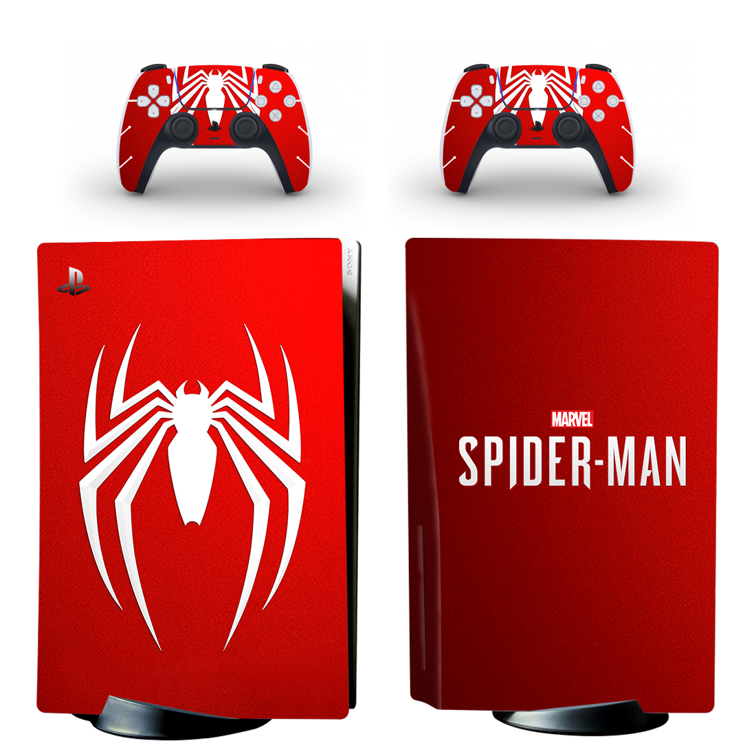 Spider-Man PS5 Skin Sticker For PlayStation 5 And Controllers ...