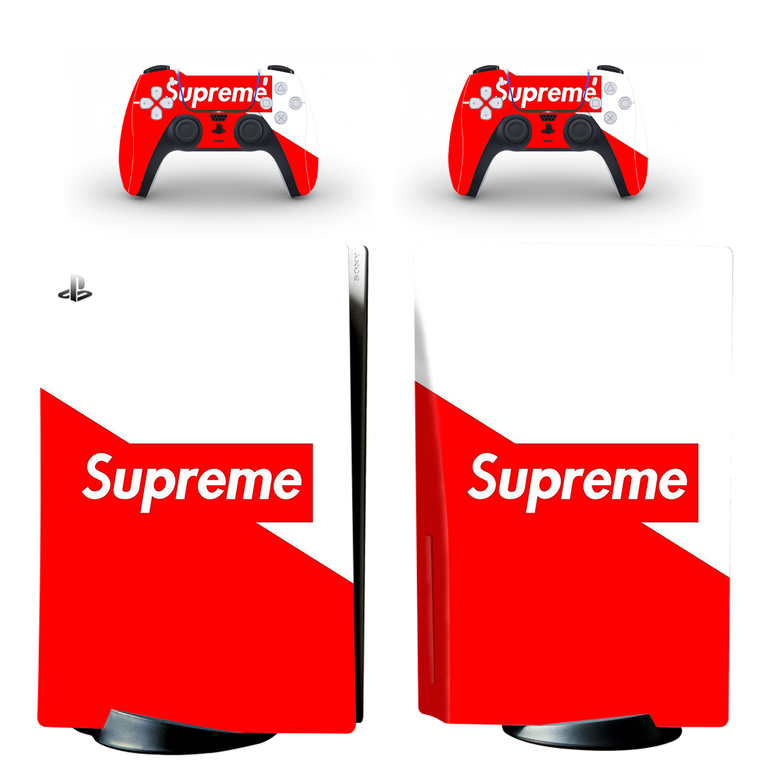Supreme Skin Sticker For PS5 Skin And Controllers - ConsoleSkins.co