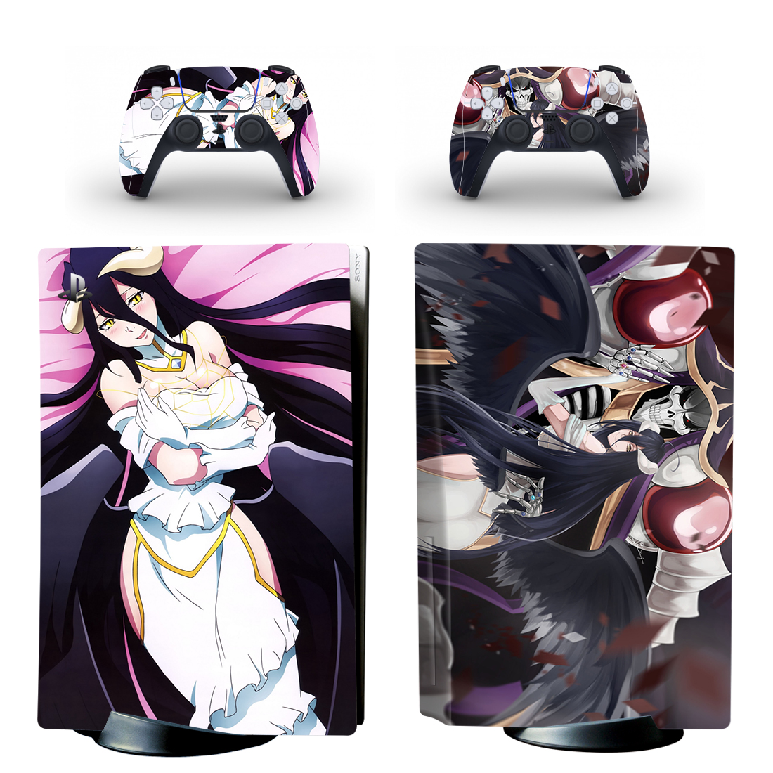 Albedo Overlord Skin Sticker Decal For PS5 Digital Edition And Controllers