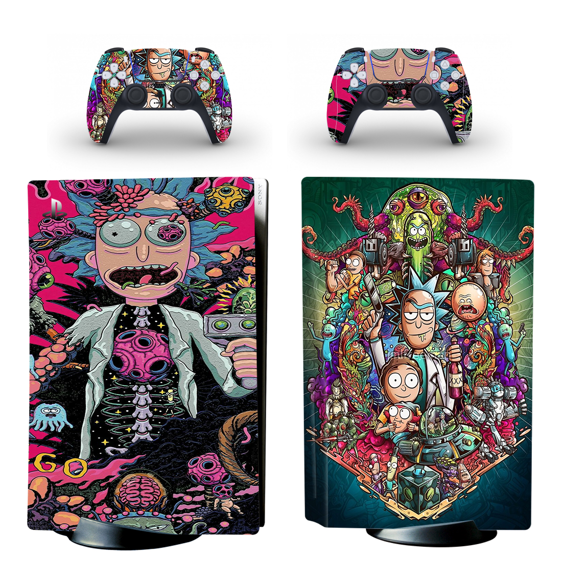 Rick And Morty PS5 Skin Sticker For PlayStation 5 And Controllers