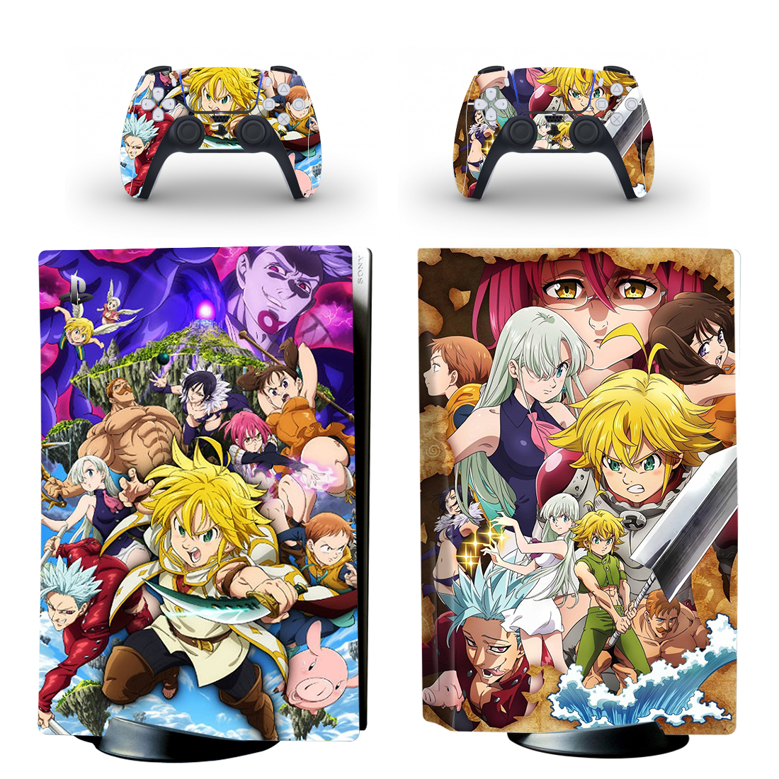 Seven Deadly Sins PS5 Skin Sticker For PlayStation 5 And Controllers