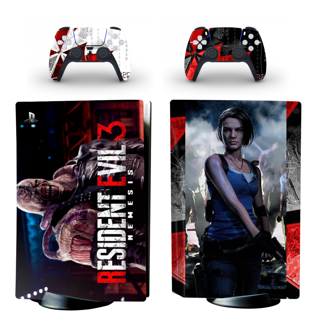 Resident Evil 3 PS5 Skin Sticker Decal