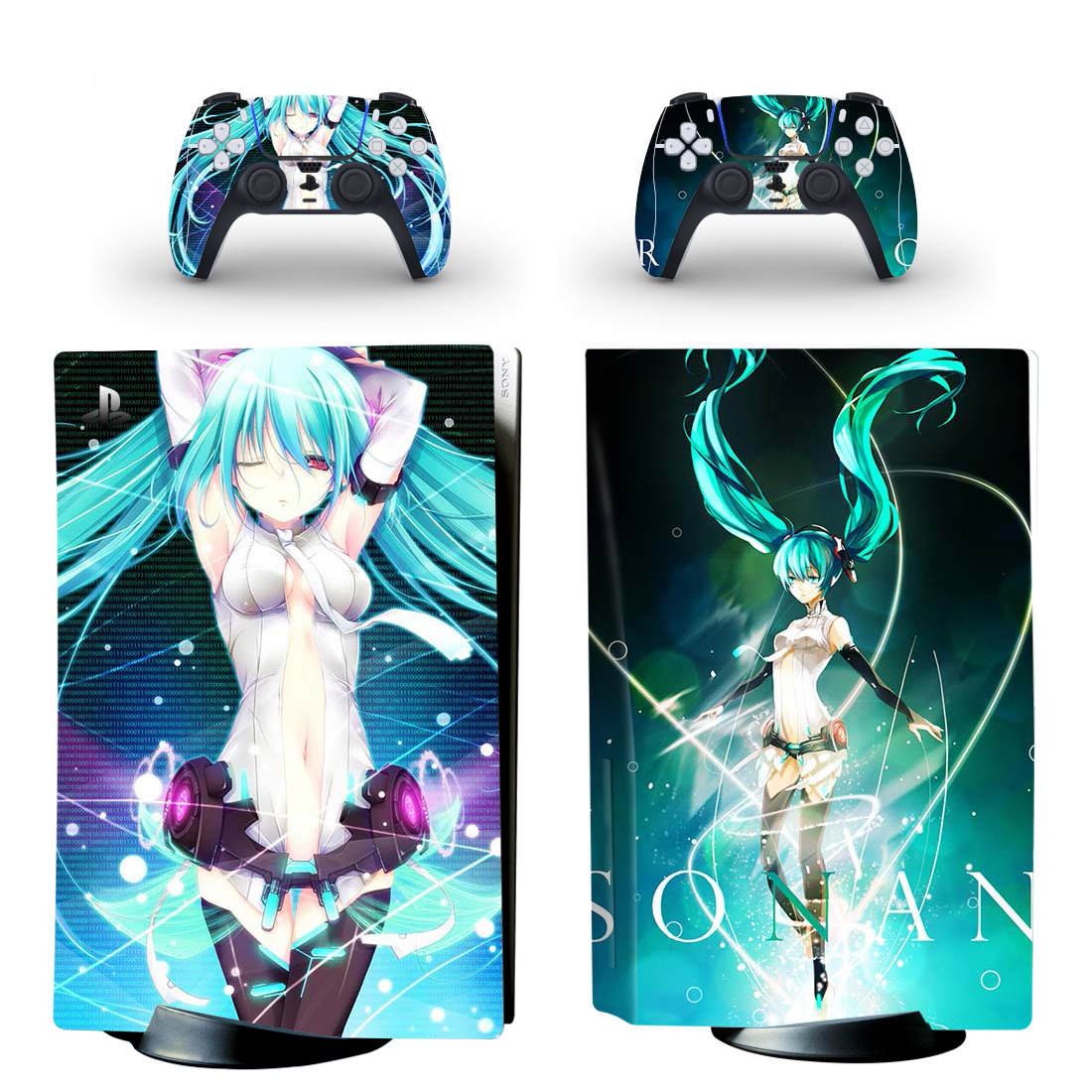 Hatsune Miku PS5 Controller Skin