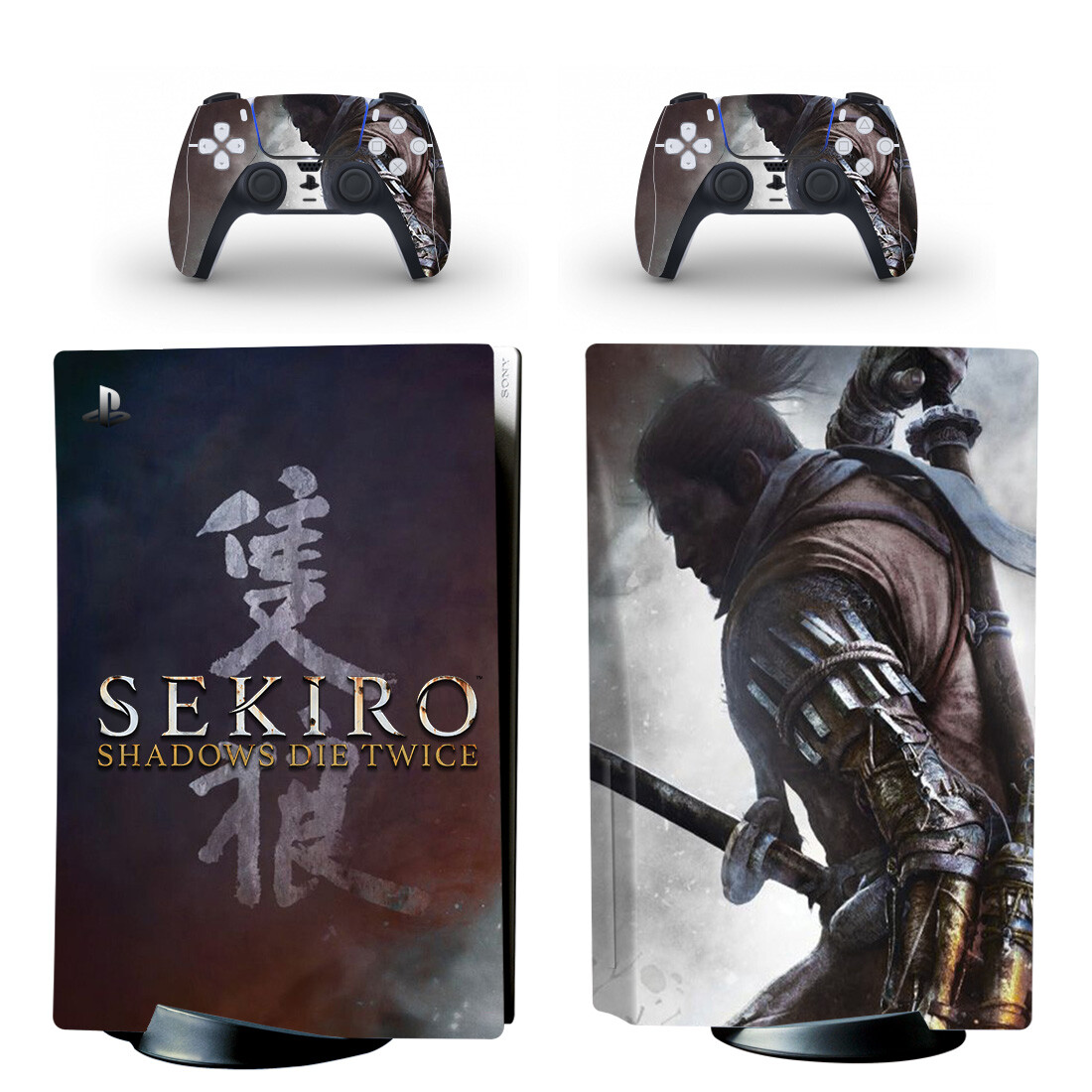 Sekiro Shadows Die Twice PS5 Skin Sticker Decal Design 1