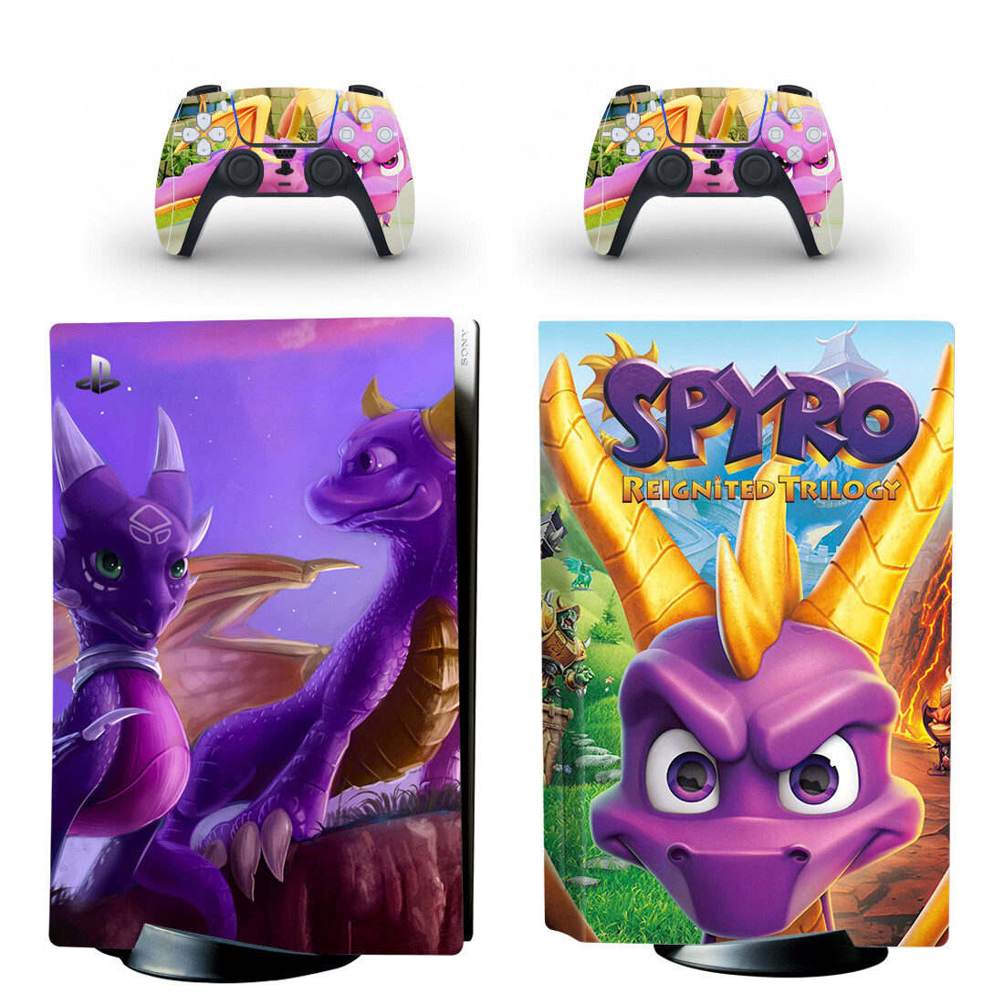 Spyro Reignited Trilogy Skin Sticker Decal For PlayStation 5