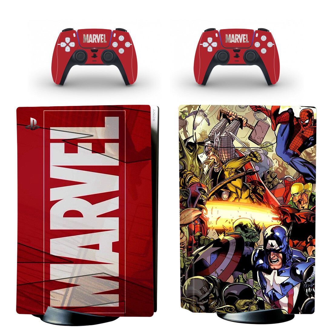 Marvel Skin Sticker For PS5 Skin And Controllers