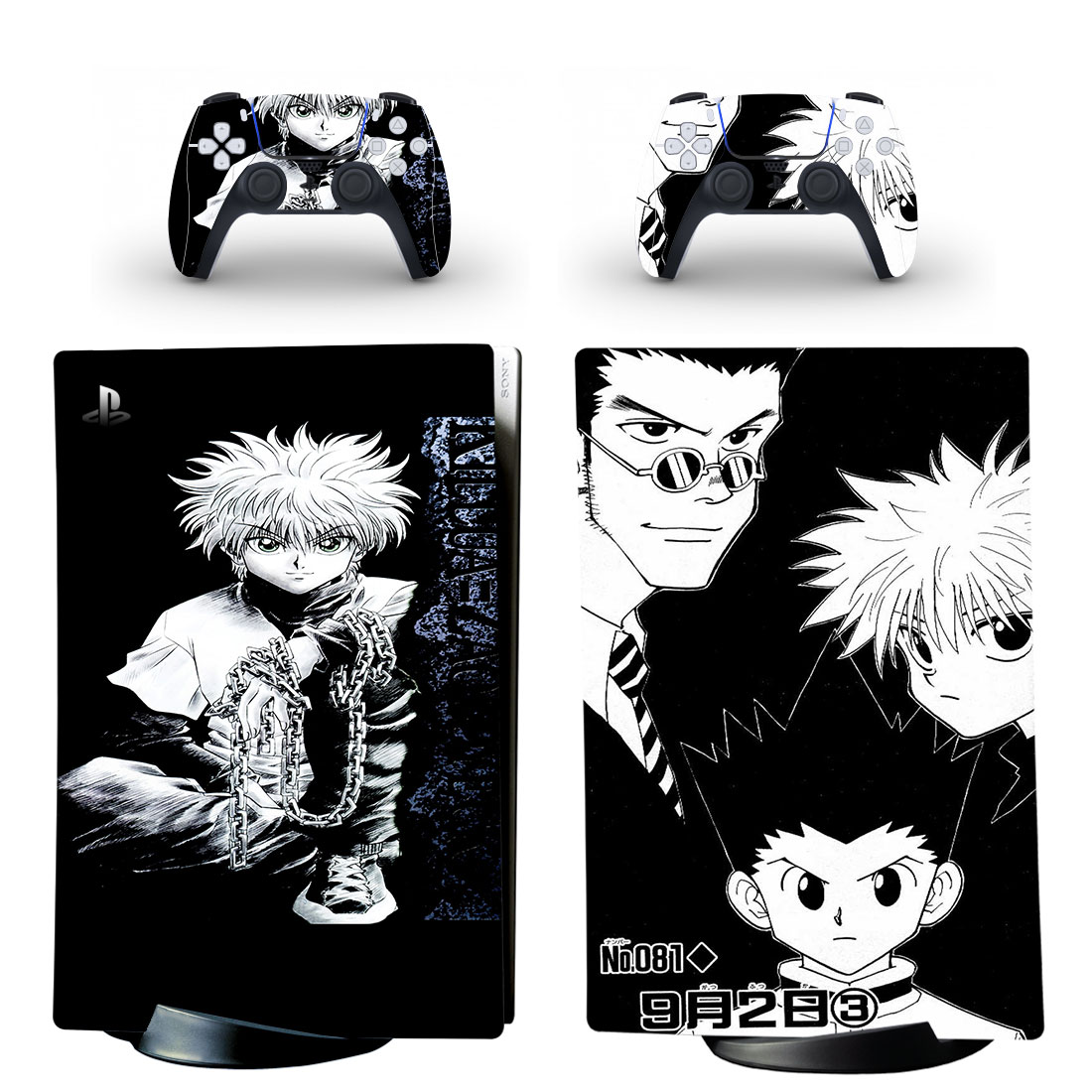 Hunter × Hunter Skin Sticker Decal For PS5 Digital Edition And Controllers Design 1