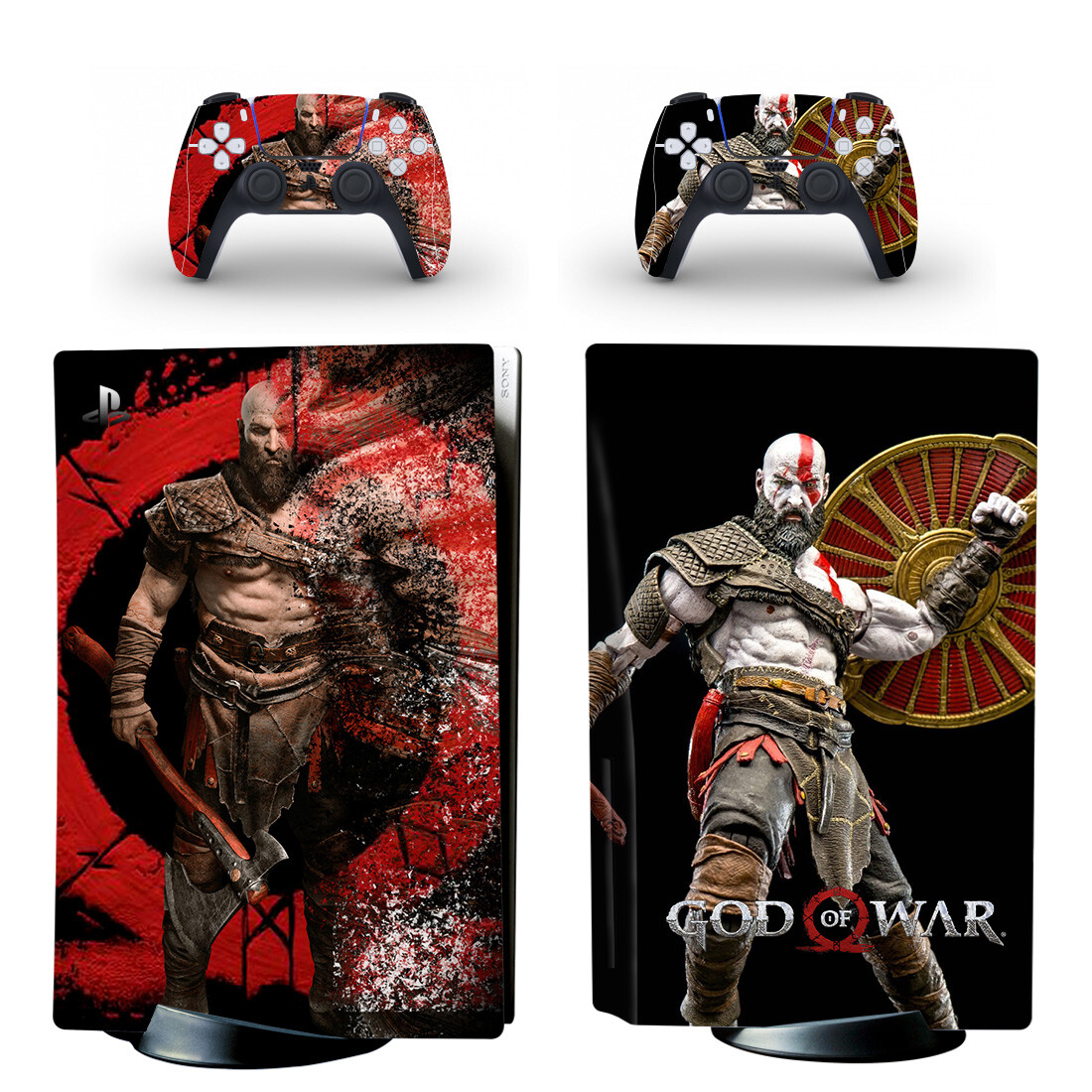 God Of War PS5 Skin Sticker For PlayStation 5 And Controllers Design 13