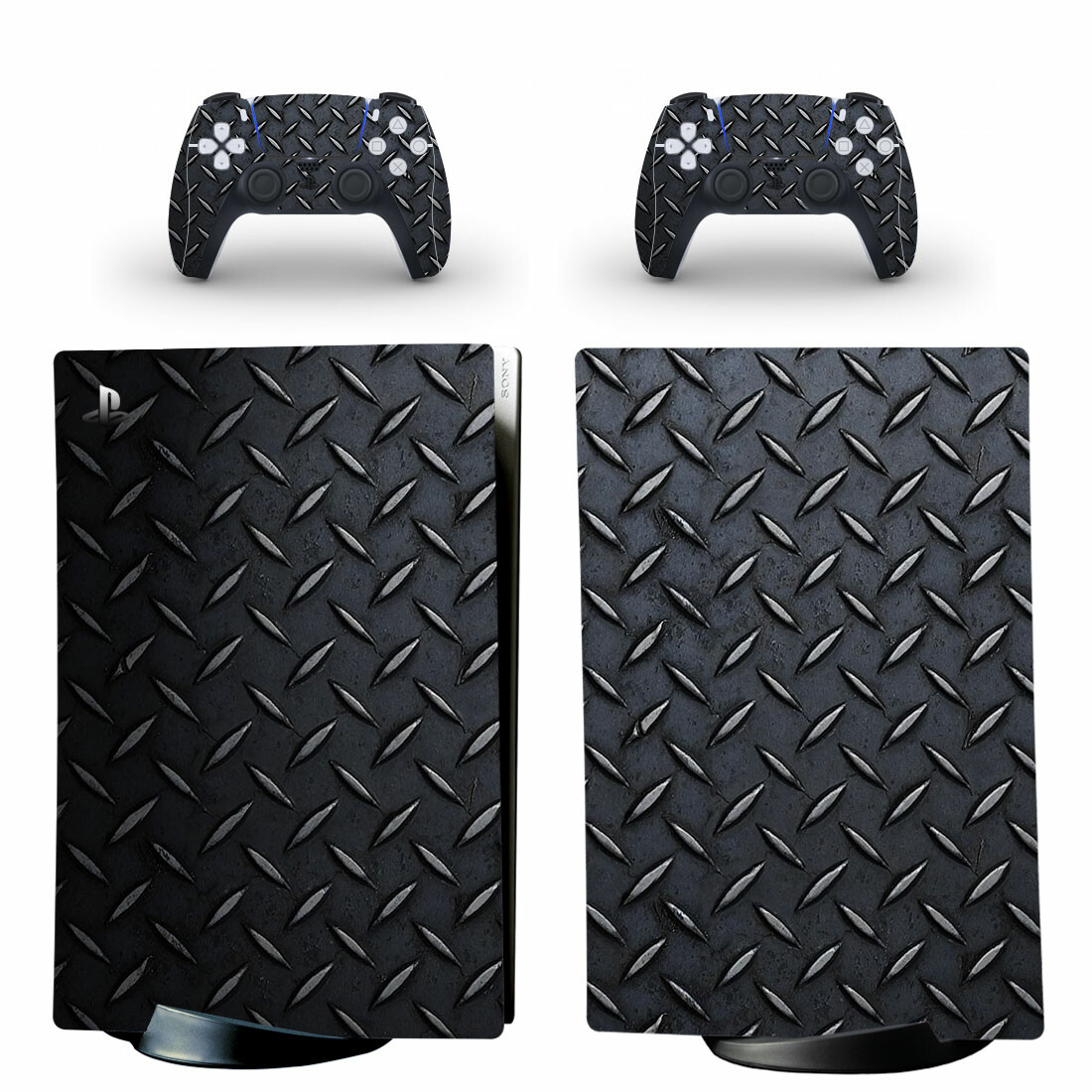 Metallic Wallpapers Skin Sticker Decal For PS5 Digital Edition And Controllers