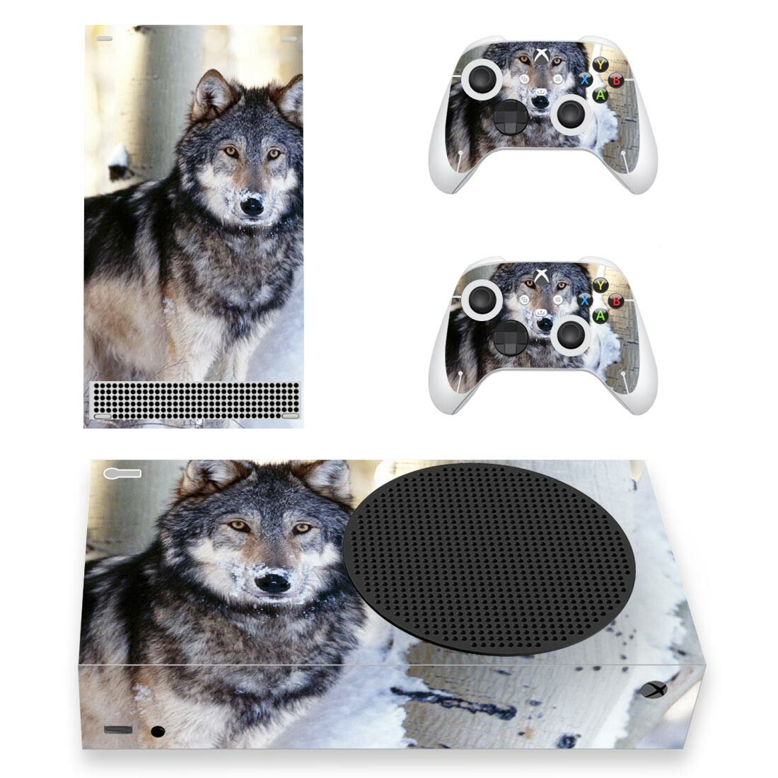 Grey Wolf Xbox Series S Skin Sticker Decal