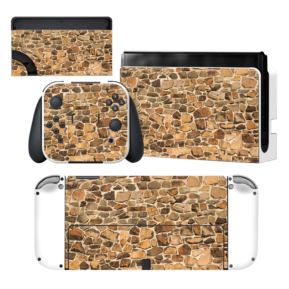 Stone Wallpaper Nintendo Switch OLED Skin Sticker Decal 