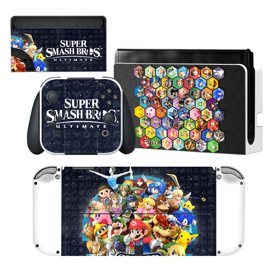 Super Smash Bros Skin Sticker For Nintendo Switch OLED