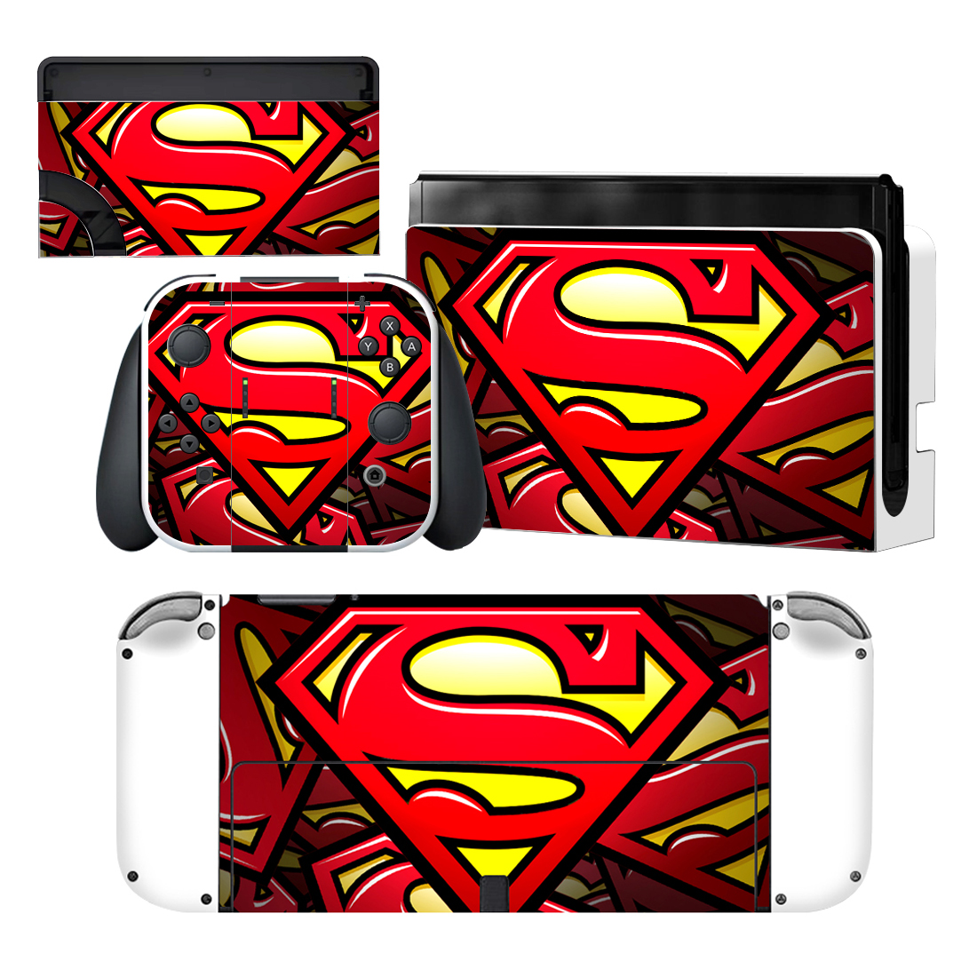 Superman Logo Nintendo Switch OLED Skin Sticker Decal