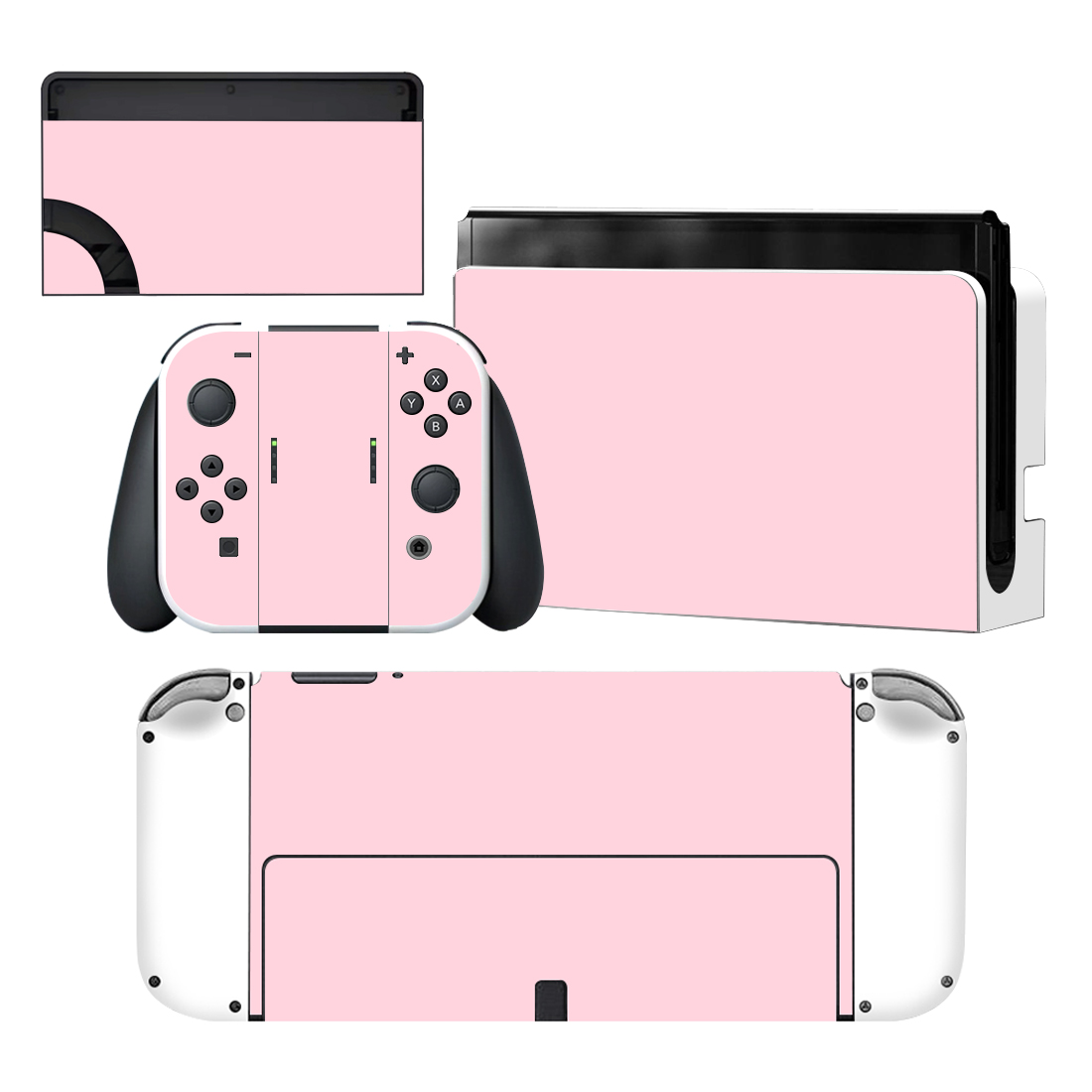Pink Color Skin Sticker For Nintendo Switch OLED 