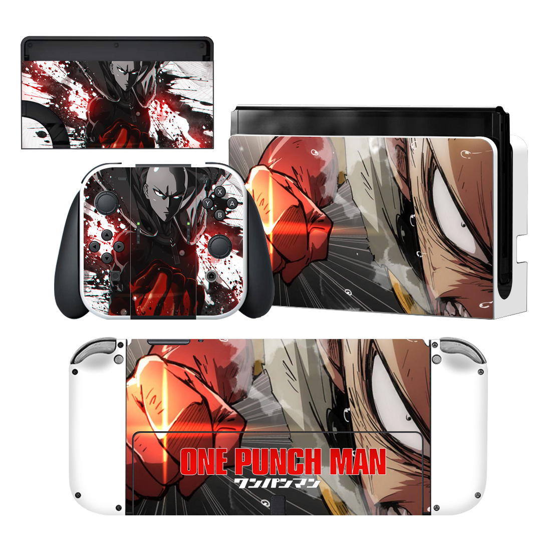One Punch Man Skin Sticker For Nintendo Switch OLED