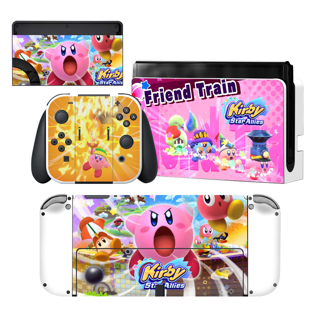Kirby Star Allies Nintendo Switch OLED Skin Sticker Decal