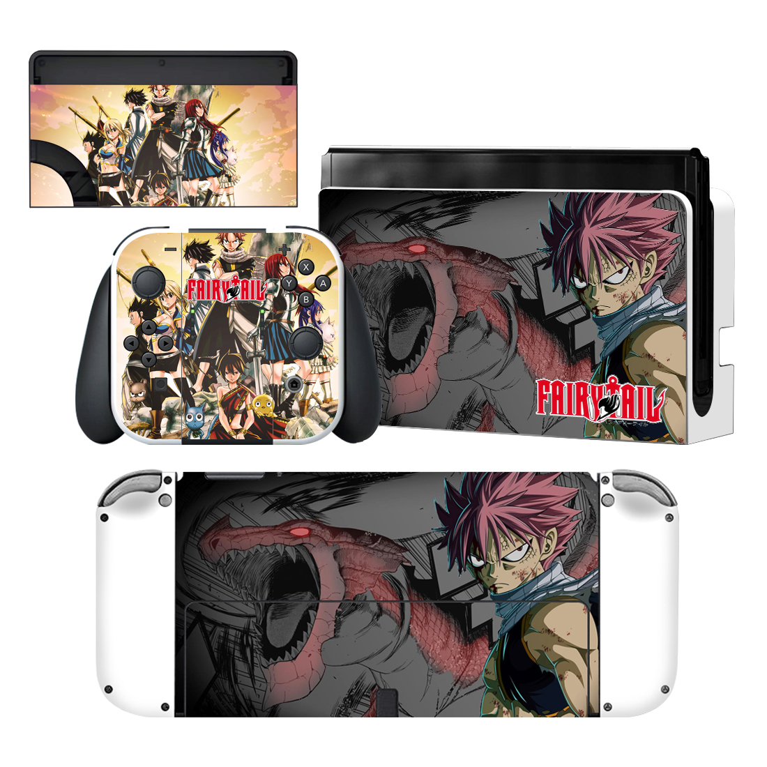 Fairy Tail Skin Sticker For Nintendo Switch OLED Design 3