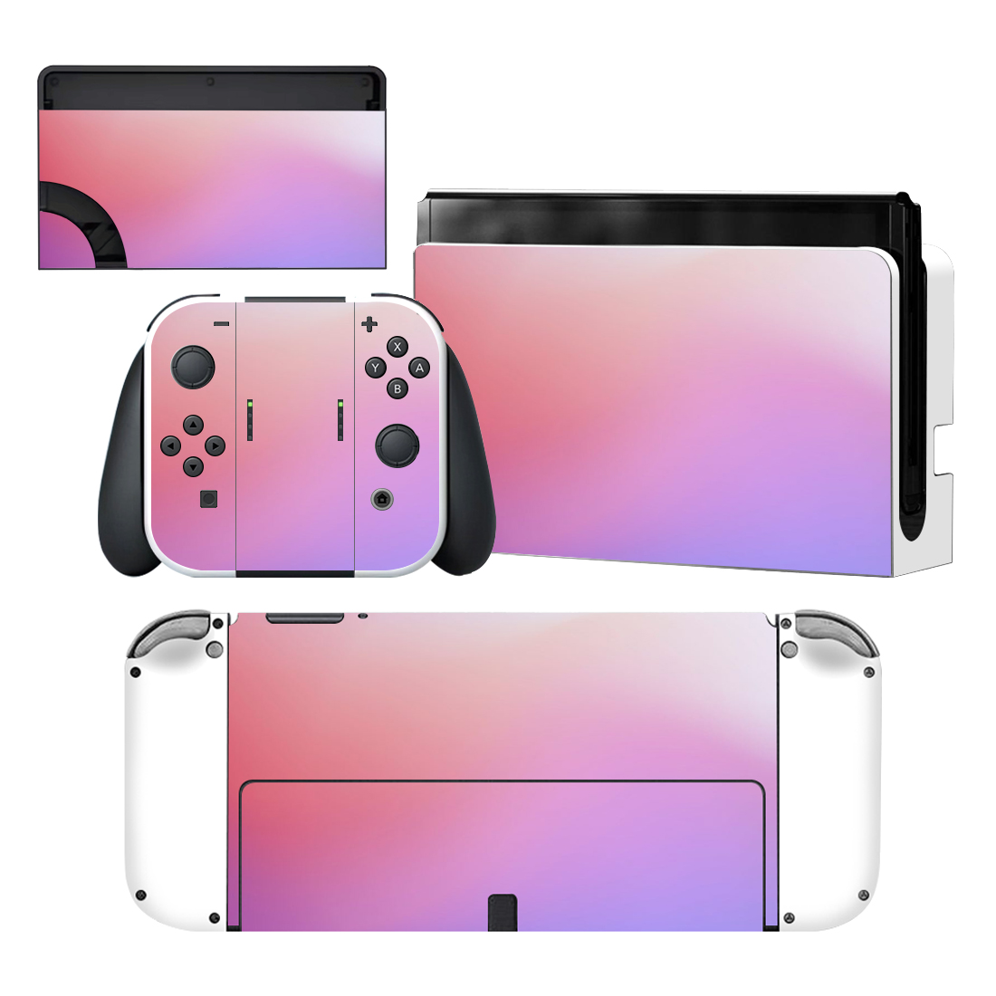 Purple Color Nintendo Switch OLED Skin Sticker Decal