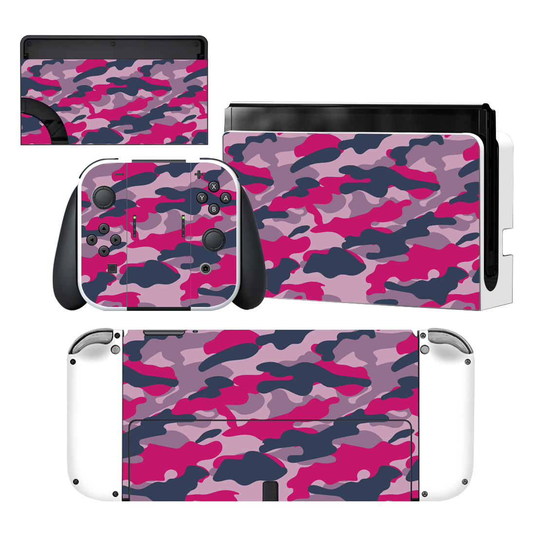Colorful Camouflage Nintendo Switch OLED Skin Sticker Decal