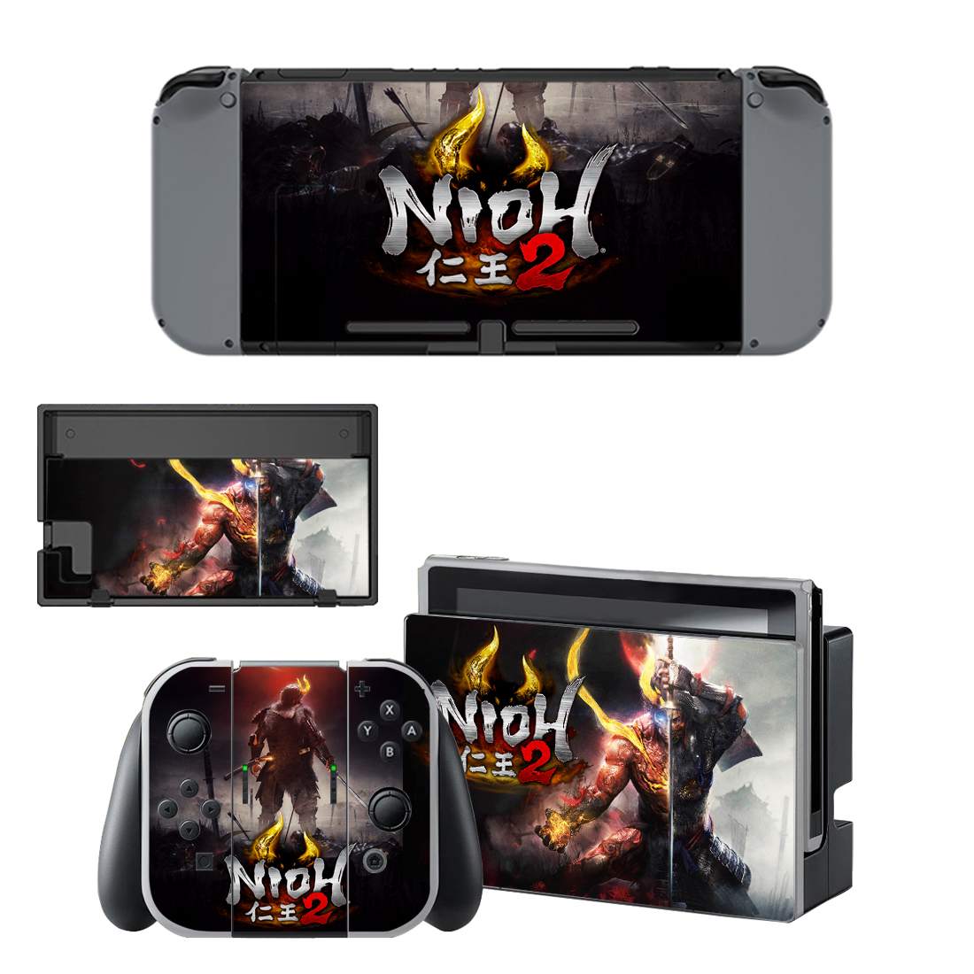 Nioh II Skin Sticker For Nintendo Switch Design 3