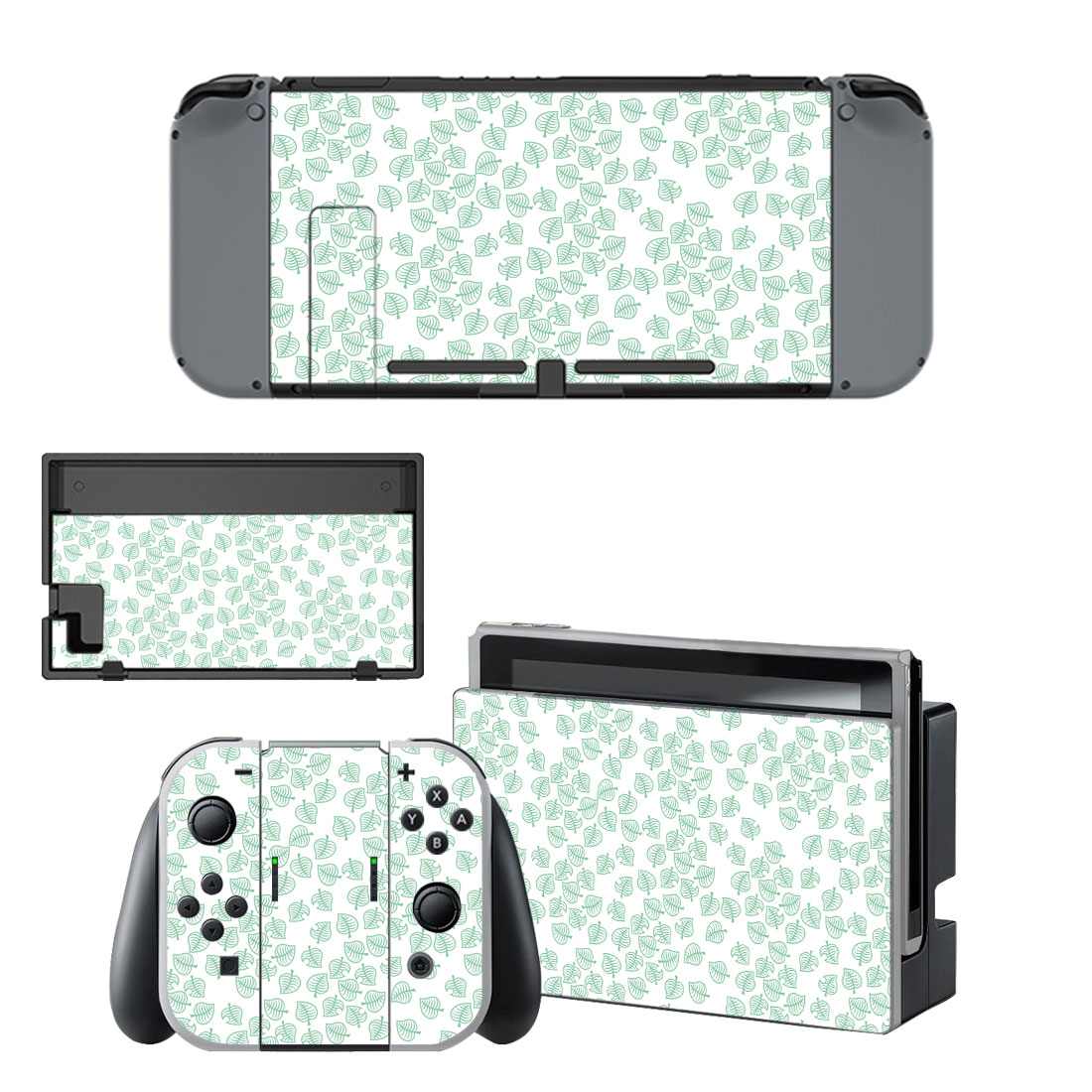 Blue Leaf Skin Sticker For Nintendo Switch 
