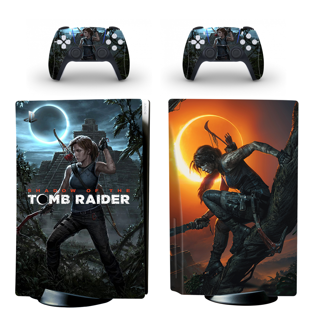 Shadow Of The Tomb Raider PS5 Skin Sticker Design 1