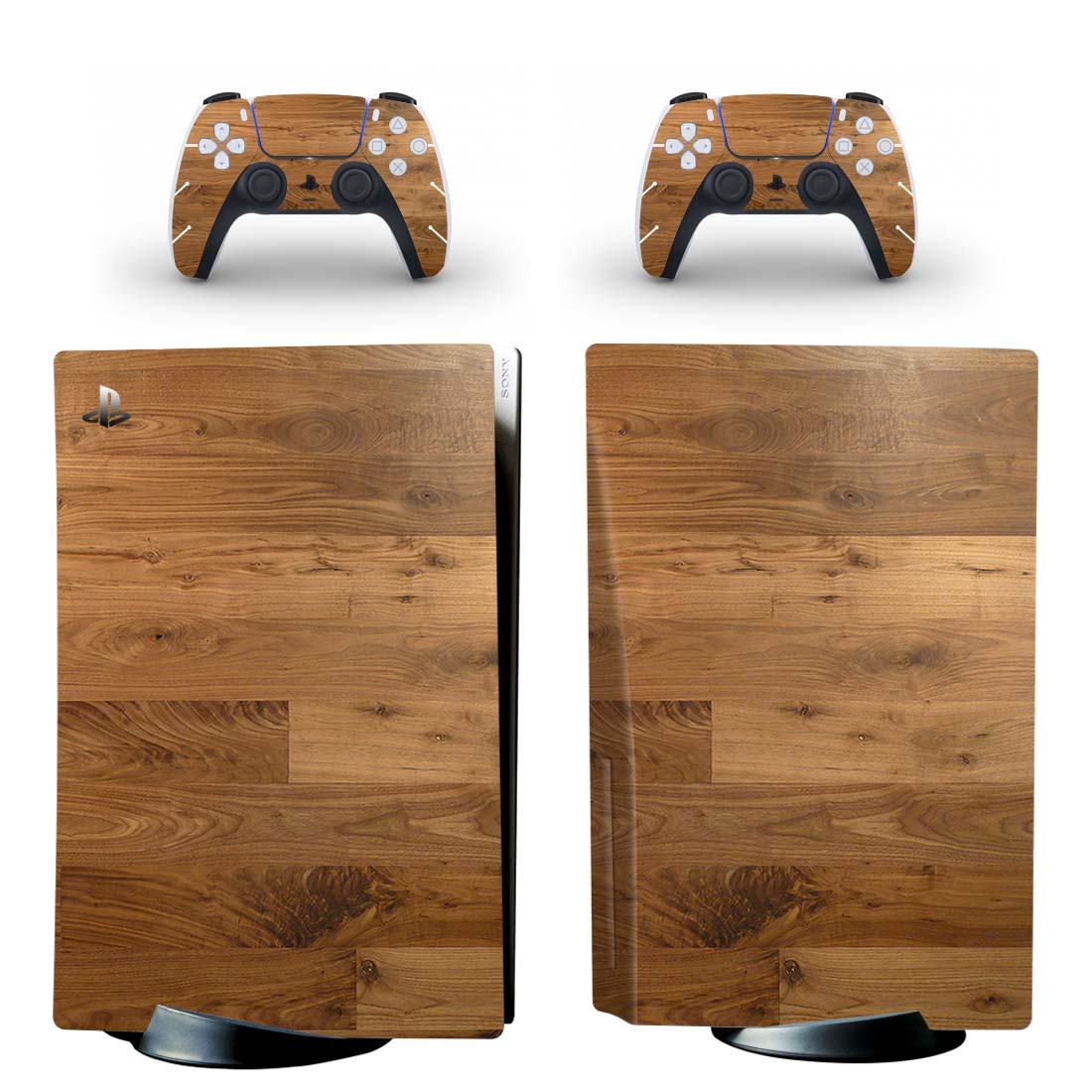 Wooden Shiny Texture PS5 Skin Sticker