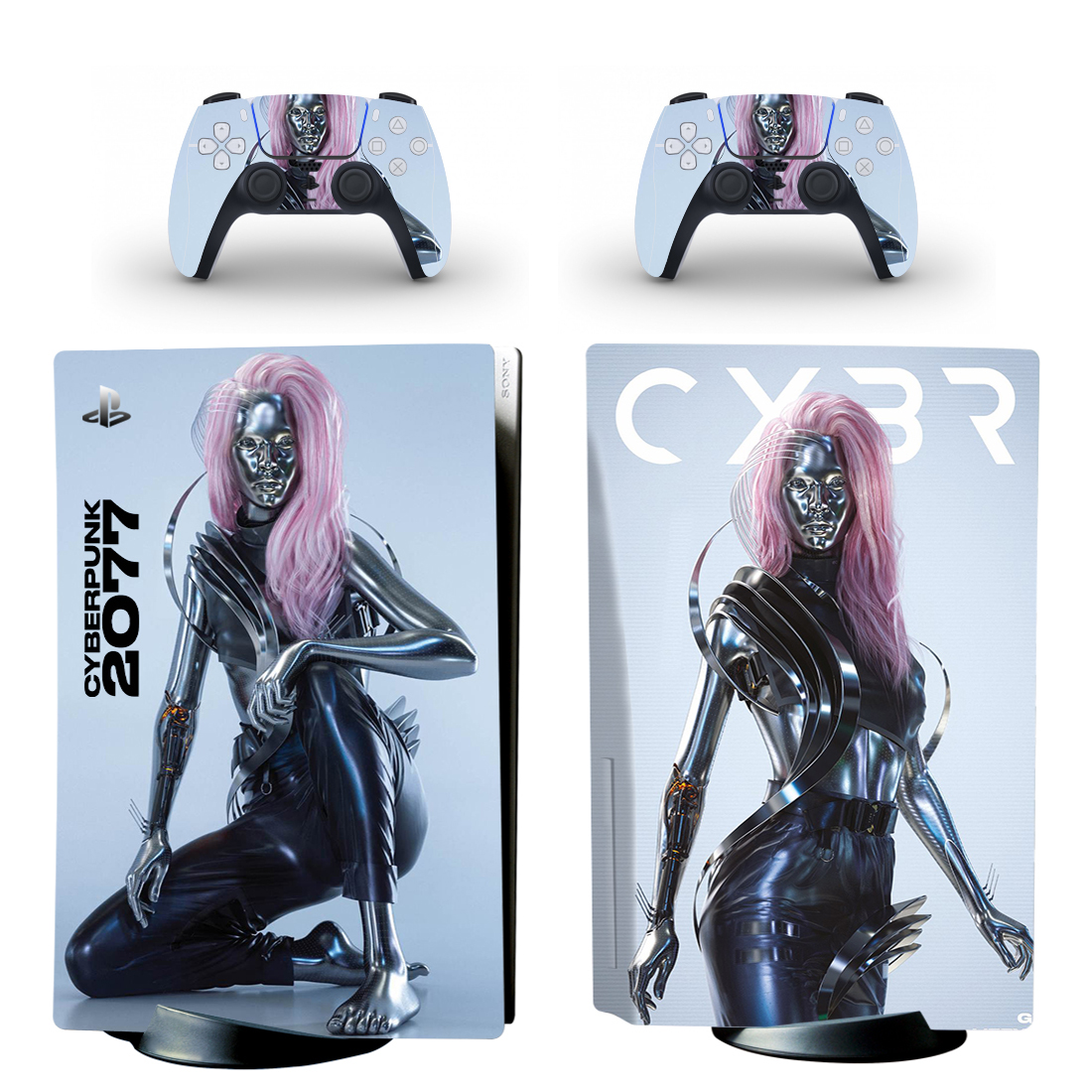 Cyberpunk 2077 Lizzy Wizzy PS5 Skin Sticker