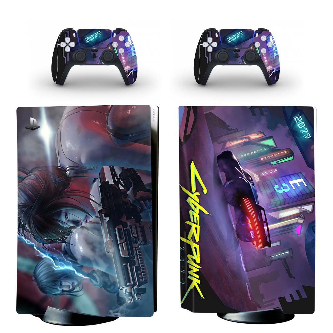 Cyberpunk 2077 PS5 Skin Sticker Design 1