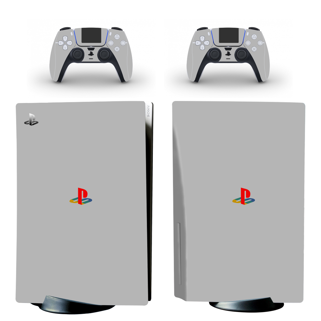 Playstation Symbol On Gray PS5 Skin Sticker