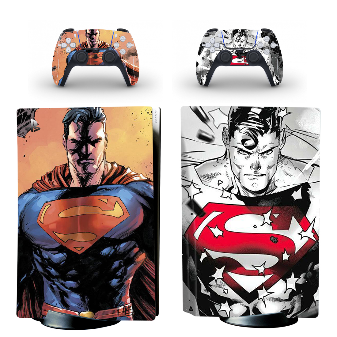 Superman Artwork PS5 Skin Sticker Design 1