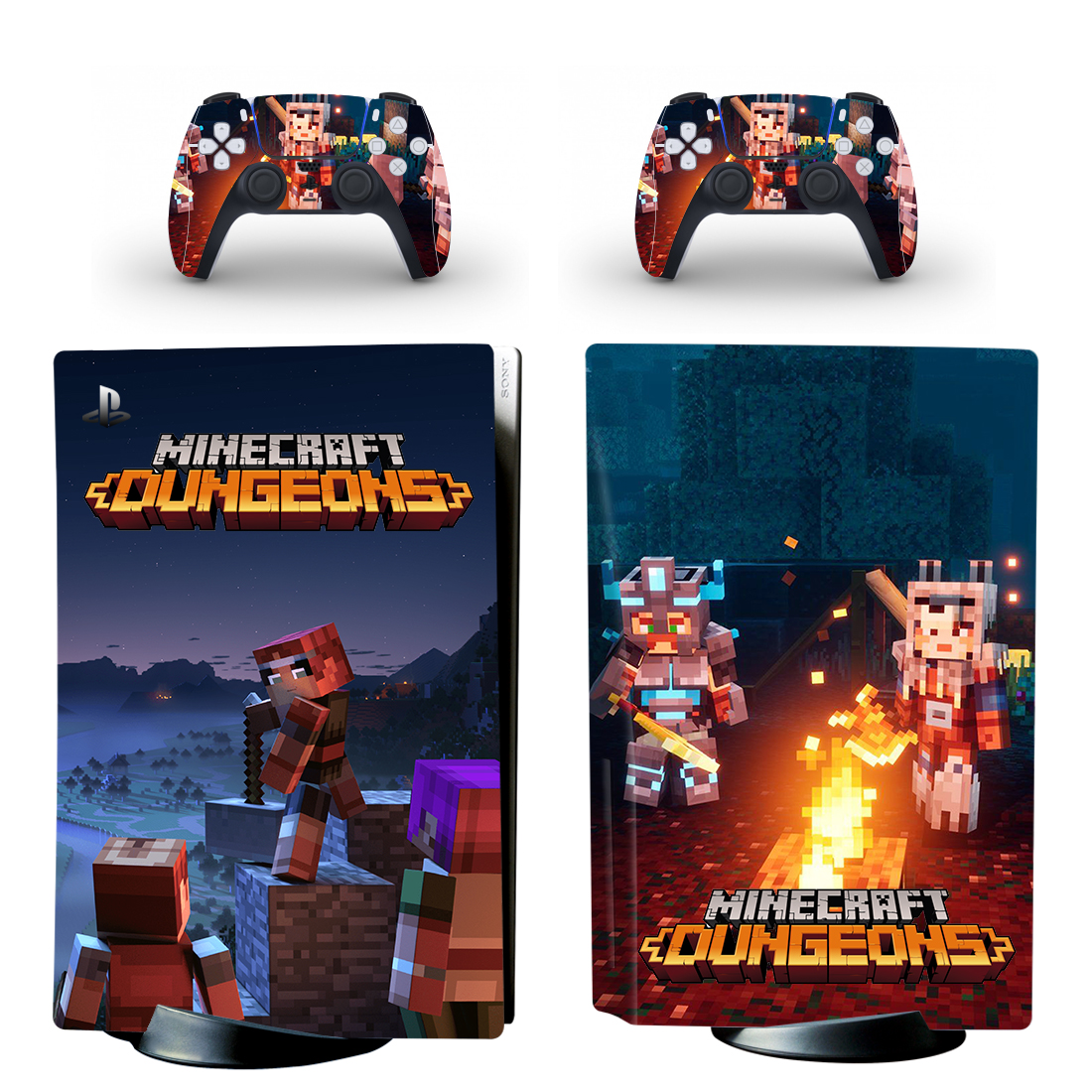 Minecraft Dungeons PS5 Skin Sticker Design 2