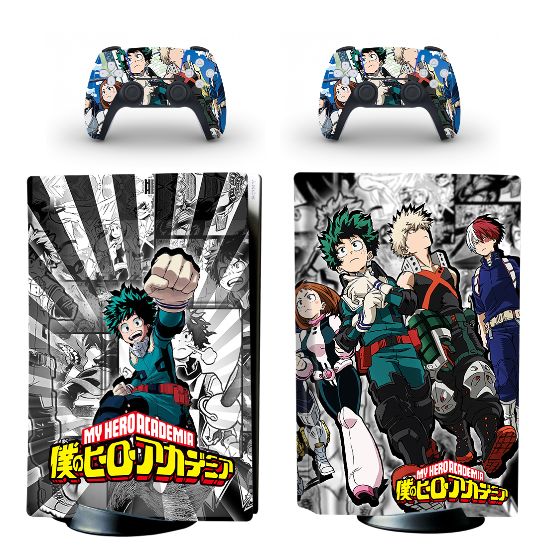 My Hero Academia Console Skin Sticker And Controllers Design 1