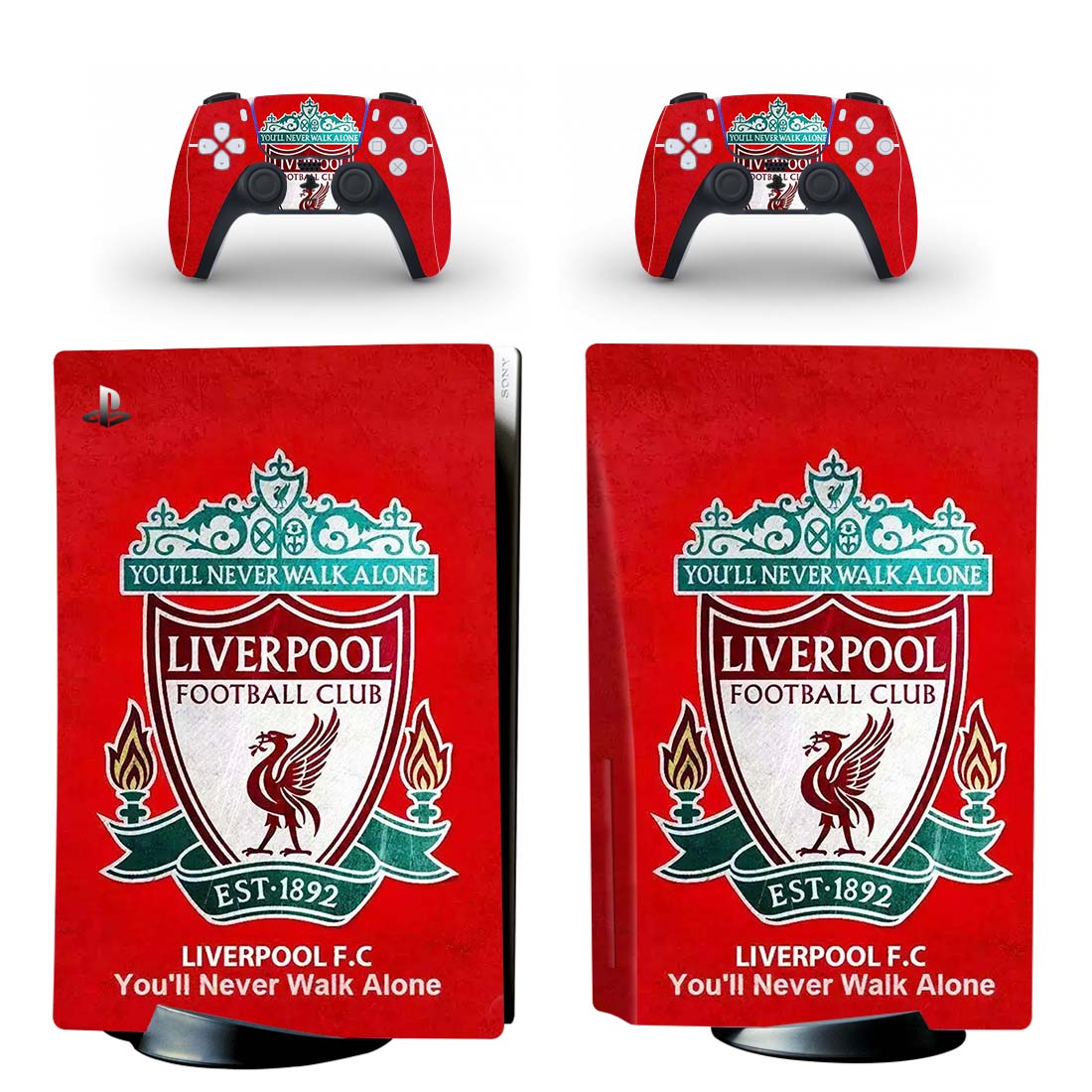 Liverpool F.C. You'll Never Walk Alone PS5 Skin Sticker