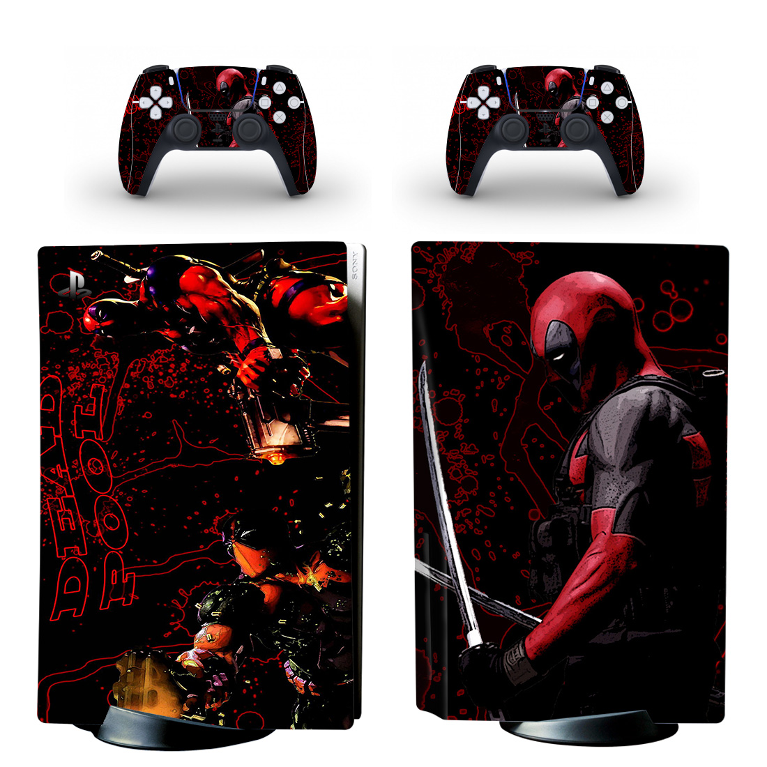 Deadpool PS5 Skin Sticker Decal