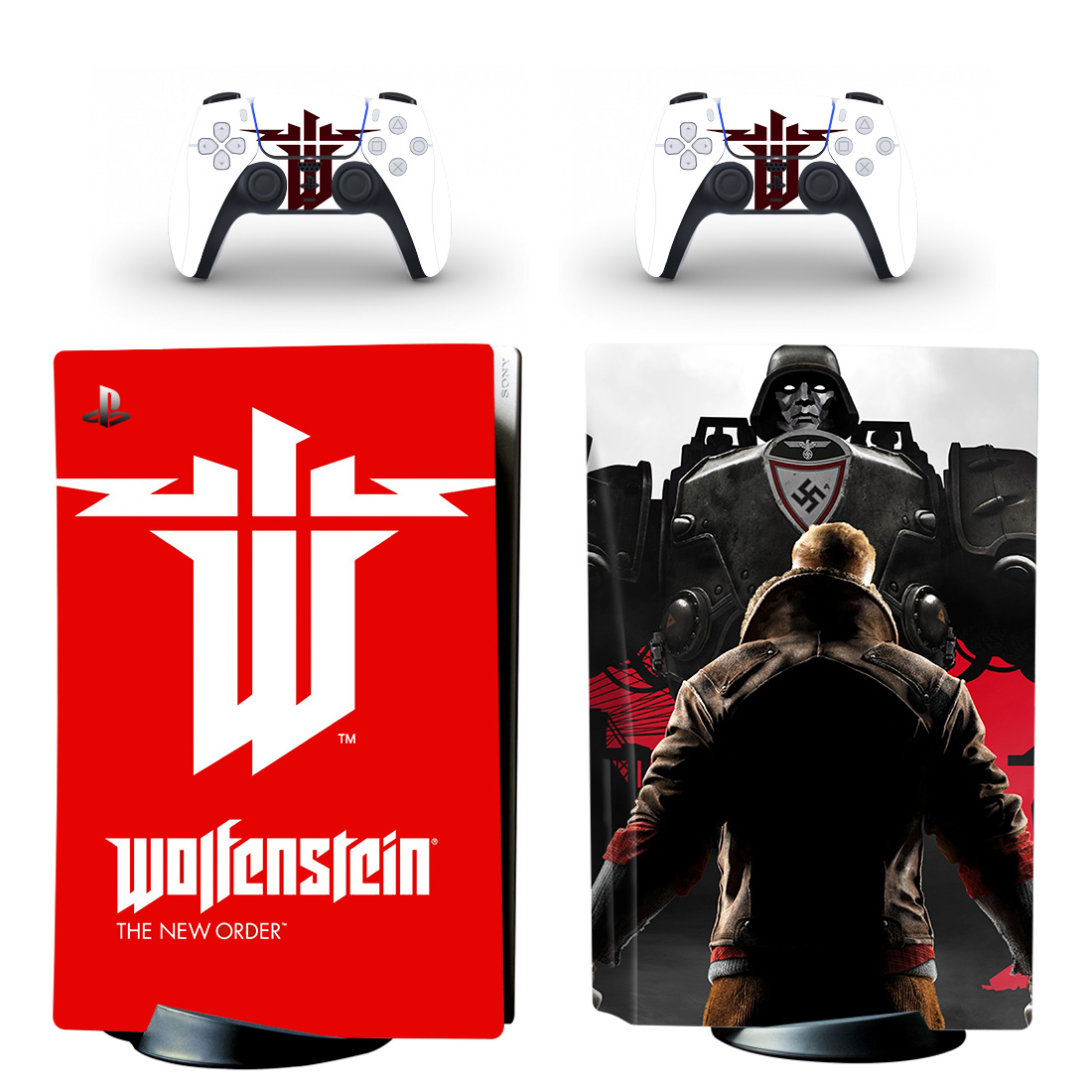 
Wolfenstein: The New Order Console Skin Sticker And Controllers
