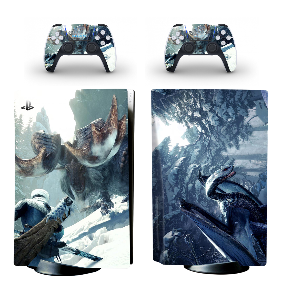 Monster Hunter World: Iceborne PS5 Skin Sticker Decal Design 2